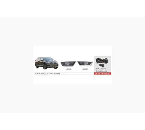 Противотуманки 2017-2019 US-type (галогенні) для Honda CRV 2017-2022 рр.