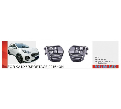 Противотуманки 2015-2018 (галогенні) для Kia Sportage 2015-2021 рр.