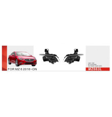 Противотуманки 2016-2018 (2 шт, LED) для Mazda 6 2012-2024 рр.