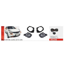 Противотуманки 2015-2019 (2 шт, галоген) для Nissan Juke 2010-2019 рр.