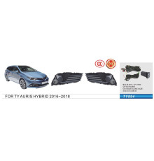 Протитуманки Hibryd 2015-2018 (2 шт, галогенні) для Toyota Auris 2012-2018 рр.