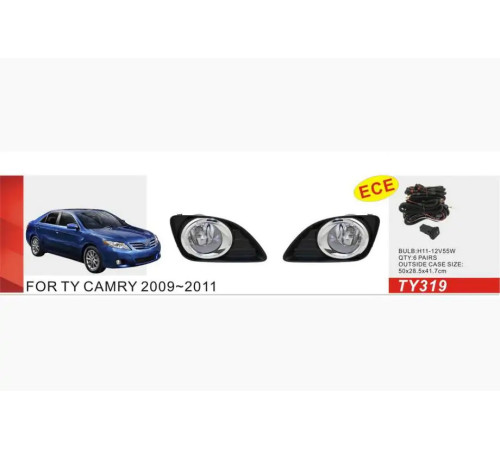 Протитуманки 2009-2011 (2 шт, галогенні) для Toyota Camry 2006-2011 рр.