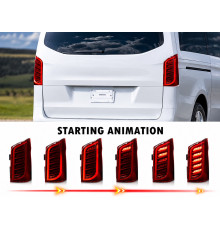 Задні ліхтарі Dragon (для Vito, 2 шт) для Mercedes Vito/V-class W447 2014- рр.