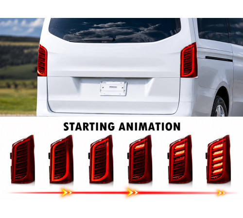Задні ліхтарі Dragon (для Vito, 2 шт) для Mercedes Vito/V-class W447 2014- рр.