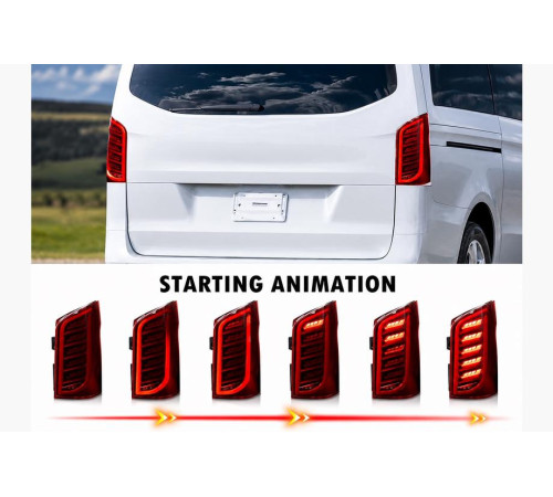 Задні ліхтарі Dragon (для Vito, 2 шт) для Mercedes Vito/V-class W447 2014- рр.