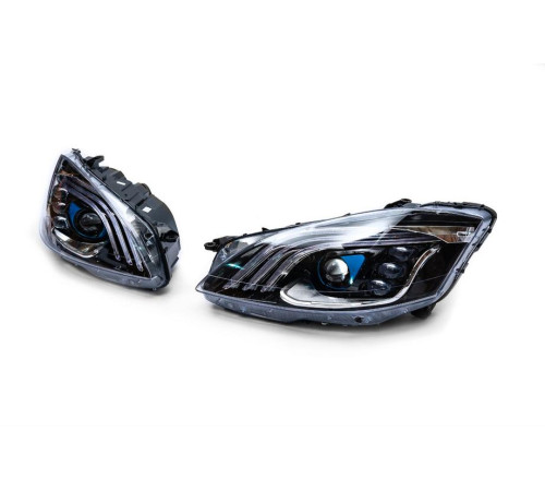 Рестайлінг фари (дизайн Maybach X222) для Mercedes S-сlass W221 2005-2013 рр.