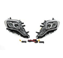 Передня оптика FullLED (2013-2017, 2 шт) для Toyota Land Cruiser Prado 150 2009-2023 рр.