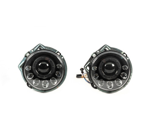 Передні фари Мanor Black LED (2006-2017) для Mercedes G сlass W463 1990-2018 рр.