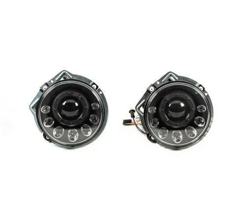 Передні фари Мanor Black LED (2006-2017) для Mercedes G сlass W463 1990-2018 рр.
