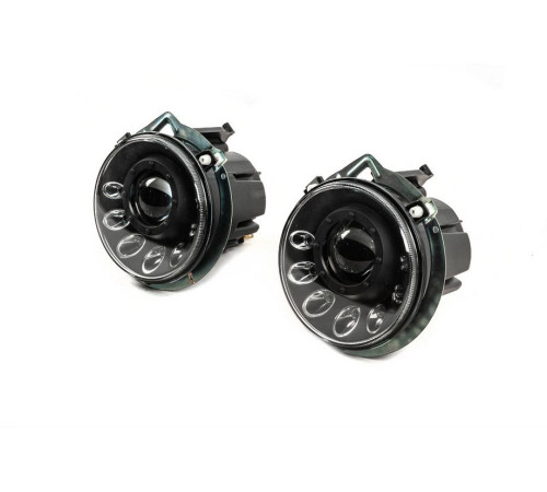 Передні фари Мanor Black LED (2006-2017) для Mercedes G сlass W463 1990-2018 рр.