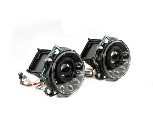 Передні фари Мanor Black LED (2006-2017) для Mercedes G сlass W463 1990-2018 рр.