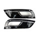 Решітки протитуманних фар RS-Style (2012-2015, 2 шт, Чорний) для Audi A4 B8 2007-2015 рр.