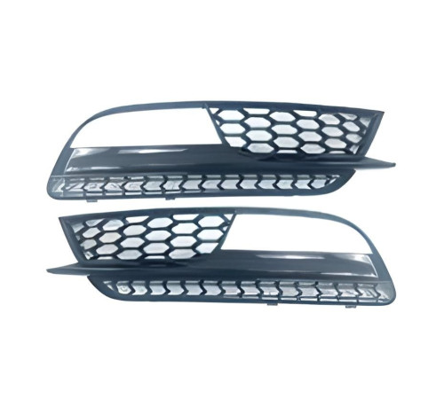 Решітки протитуманних фар RS-Style (2011-2015, 2 шт, Чорний) для Audi A5 2007-2015 рр.