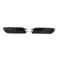 Решітки протитуманних фар RS-Style (Для Base, 2011-2014, 2 шт, Чорний) для Audi A6 C7 2011-2017 рр.