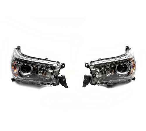 Передні фари ОЕМ V2 2015-2019 (під ксенон лампу або LED, 2 шт) для Toyota Hilux 2015- рр.
