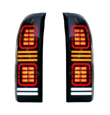 Задні ліхтарі Smoke Black LED (2004-2008, 2 шт) для Nissan Patrol Y61 1997-2011 рр.