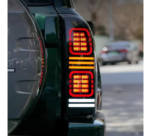 Задні ліхтарі Smoke Black LED (2004-2008, 2 шт) для Nissan Patrol Y61 1997-2011 рр.