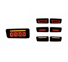Задні габарити Smoke Black LED (1999-2005, 2 шт) для Nissan Patrol Y61 1997-2011 рр.