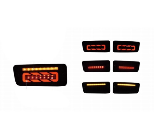 Задні габарити Smoke Black LED (1999-2005, 2 шт) для Nissan Patrol Y61 1997-2011 рр.