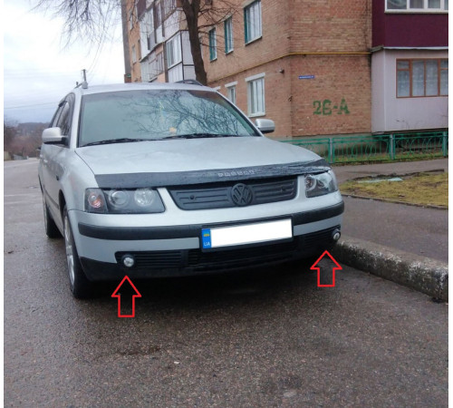 Протитуманки (1997-2000, з LED лампами) для Volkswagen Passat B5 1997-2005 рр.