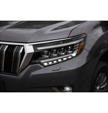 Передня оптика Lexus-design 4-LED V2 (2017+, 2 шт) для Toyota Land Cruiser Prado 150 2009-2023 рр.