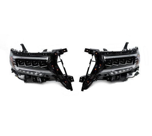 Передня оптика Lexus-design 4-LED V2 (2017+, 2 шт) для Toyota Land Cruiser Prado 150 2009-2023 рр.