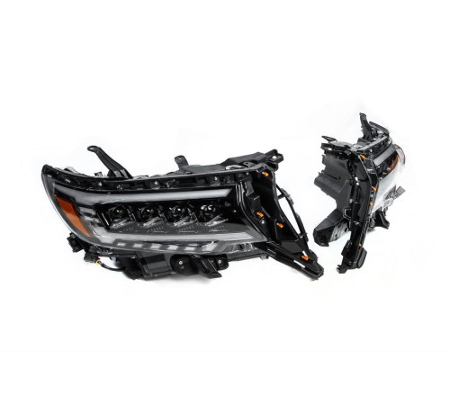 Передня оптика Lexus-design 4-LED V2 (2017+, 2 шт) для Toyota Land Cruiser Prado 150 2009-2023 рр.