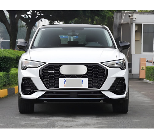 Решітки протитуманних фар з передньою юбкою  (2 шт, Чорний) для Audi Q3 2019-2025 рр.