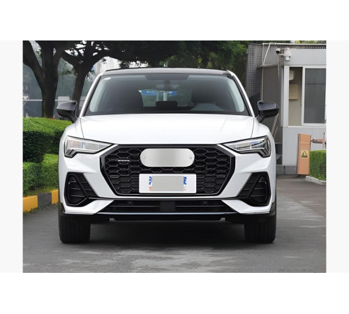 Решітки протитуманних фар з передньою юбкою  (2 шт, Чорний) для Audi Q3 2019-2025 рр.