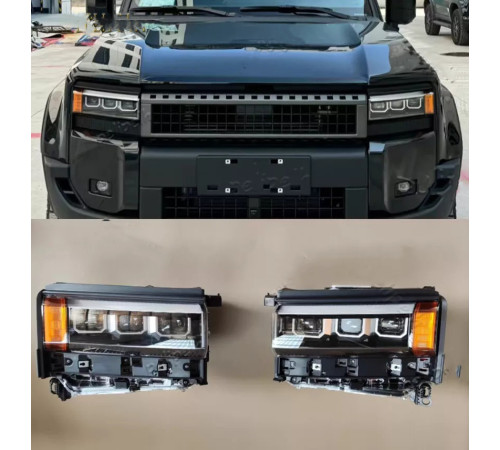 Передня оптика 3-LED (2 шт) для Toyota Land Cruiser Prado 250 2023- рр.