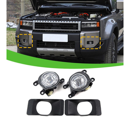 Протитуманки у зборі (2 шт) для Toyota Land Cruiser Prado 250 2023- рр.