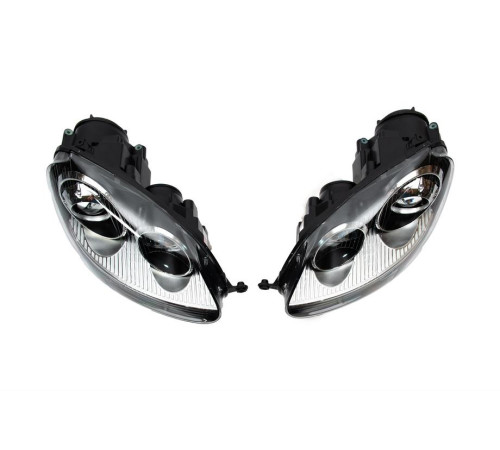 Передні фари з лінзою Black (2 шт) для Volkswagen Golf 5 2003-2009 рр.