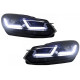 Передні фари Golf 7 Style Silver (2 шт) для Volkswagen Golf 6 2008-2014 рр.