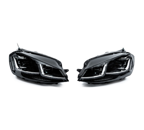 Передні фари Silver Style 2017+ (Для 2012-2017, 2 шт) для Volkswagen Golf 7/E-Golf 2012-2020 рр.