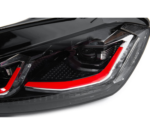 Передні фари Red (2012-2017, 2 шт) для Volkswagen Golf 7/E-Golf 2012-2020 рр.