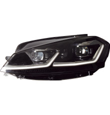 Передні фари Silver FullLed Style  (2012-2017, 2 шт) для Volkswagen Golf 7/E-Golf 2012-2020 рр.