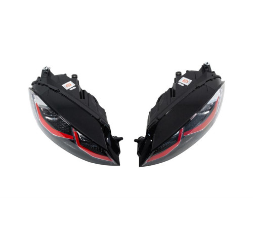 Передні фари Red FullLed (2012-2017, 2 шт) для Volkswagen Golf 7/E-Golf 2012-2020 рр.