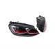 Передні фари Red FullLed (2012-2017, 2 шт) для Volkswagen Golf 7/E-Golf 2012-2020 рр.
