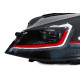 Передні фари Red FullLed (2012-2017, 2 шт) для Volkswagen Golf 7/E-Golf 2012-2020 рр.