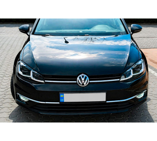 Передні фари Silver (2017-2020, 2 шт) для Volkswagen Golf 7/E-Golf 2012-2020 рр.