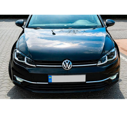Передні фари Silver (2017-2020, 2 шт) для Volkswagen Golf 7/E-Golf 2012-2020 рр.
