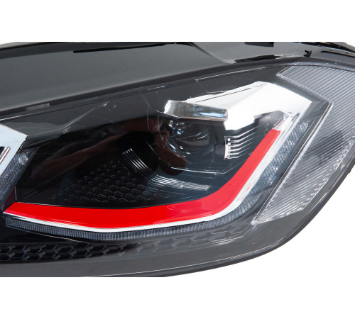 Передні фари Red (2017-2020, 2 шт) для Volkswagen Golf 7/E-Golf 2012-2020 рр.