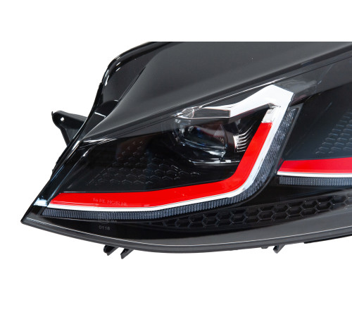 Передні фари Red (2017-2020, 2 шт) для Volkswagen Golf 7/E-Golf 2012-2020 рр.