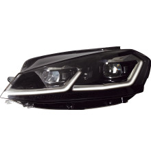Передні фари Silver FullLed (2017-2020, 2 шт) для Volkswagen Golf 7/E-Golf 2012-2020 рр.