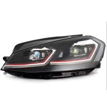 Передні фари Red FullLed (2017-2020, 2 шт) для Volkswagen Golf 7/E-Golf 2012-2020 рр.