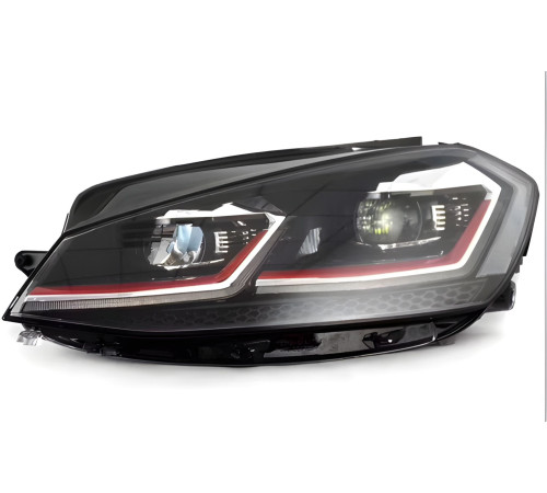 Передні фари Red FullLed (2017-2020, 2 шт) для Volkswagen Golf 7/E-Golf 2012-2020 рр.