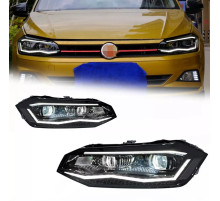Передні фари Silver (2 шт) для Volkswagen Polo 2017- рр.