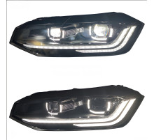 Передні фари Red FullLed (2 шт) для Volkswagen Polo 2017- рр.