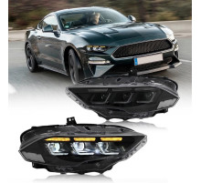 Передні фари FullLed (2018-2023, 2 шт) для Ford Mustang 2015-2023 рр.