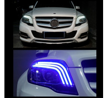 Передні фари FullLed V-2 (2012-2015, 2 шт) для Mercedes GLK сlass X204 2008-2015 рр.